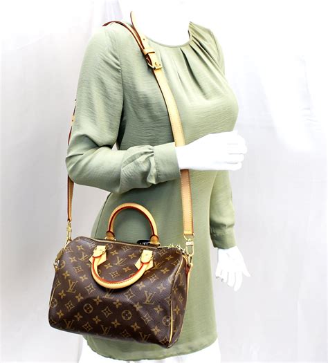 louis vuitton speedy bandouliere 25 bag in monogram damier ebene|lv speedy 30 for sale.